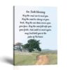 May the road rise to meet you canvas print - green Irish Blessing by Crossroads Home Decor