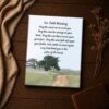 May the road rise verse detail - green Irish inspirational wall art