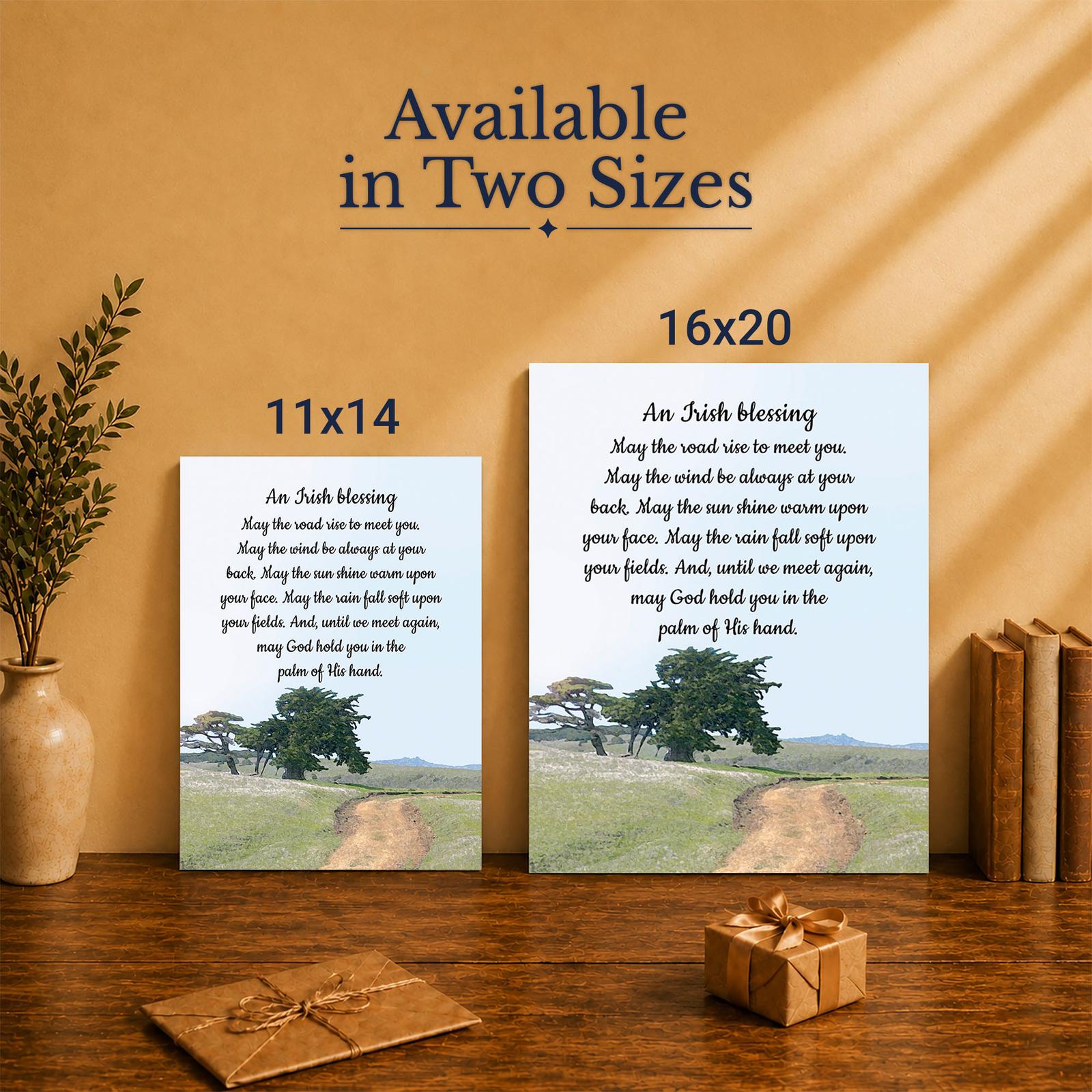 Irish Blessing canvas print - Made in USA family-owned faith-based wall art