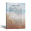 Footprints in the Sand canvas print - full Footprints in the Sand poem by Crossroads Home Decor