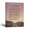 Irish Blessing canvas print - rose vineyard sunset by Crossroads Home Decor