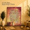 Firefighters Prayer gift canvas print for a firefighter graduation or retirement