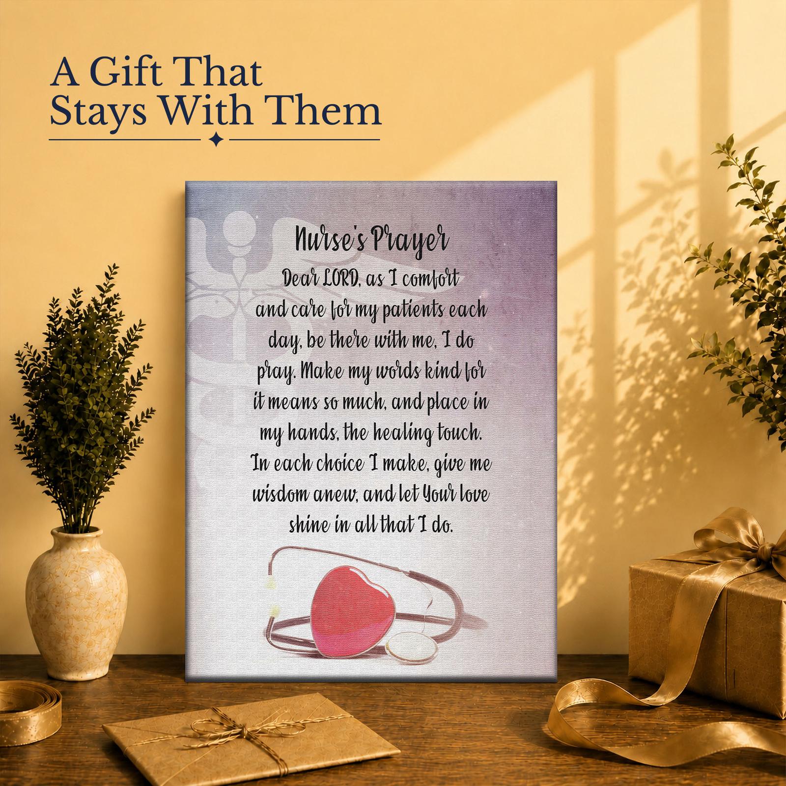 Nurse gift - canvas print for a coworker or retiring nurse
