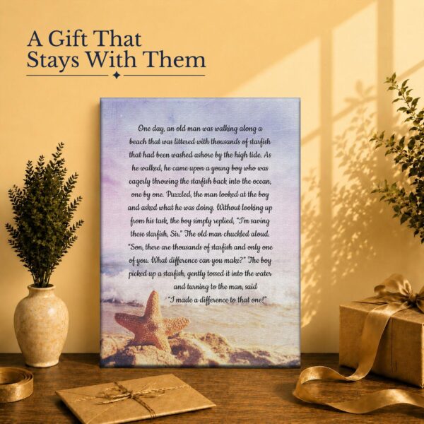Teacher appreciation gift - canvas print for a mentor or coach