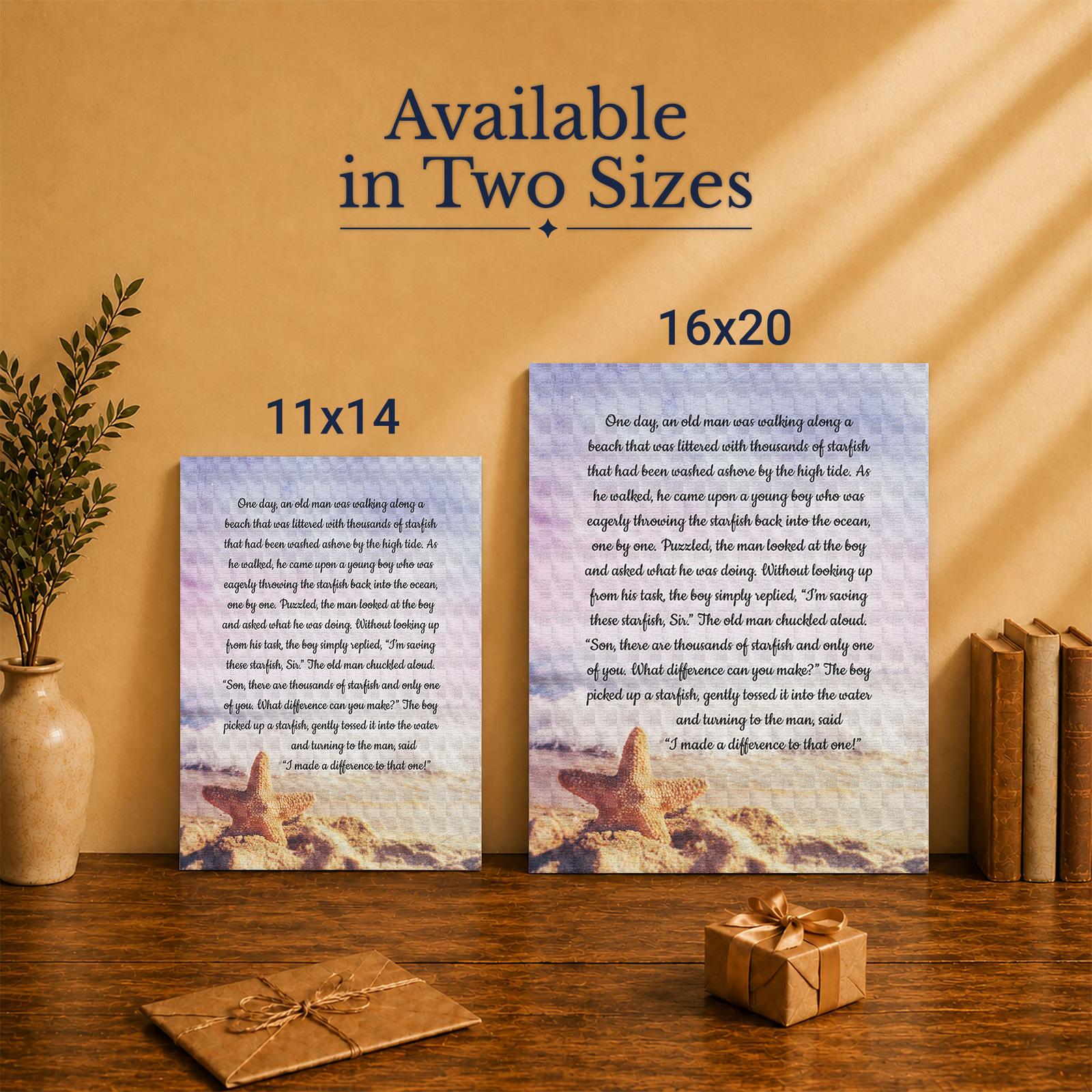 Difference maker gift - Made in USA family-owned coastal canvas