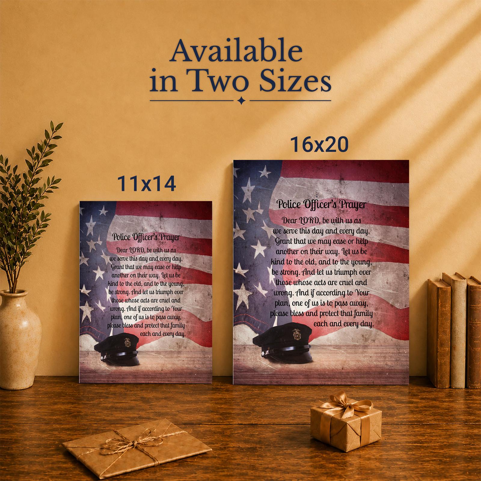 Police station decor - Made in USA family-owned canvas print