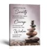 Serenity prayer canvas print wall art by Crossroads Home Decor