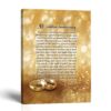 50th Anniversary Bands of Gold canvas print - Bands of Gold poem by Crossroads Home Decor
