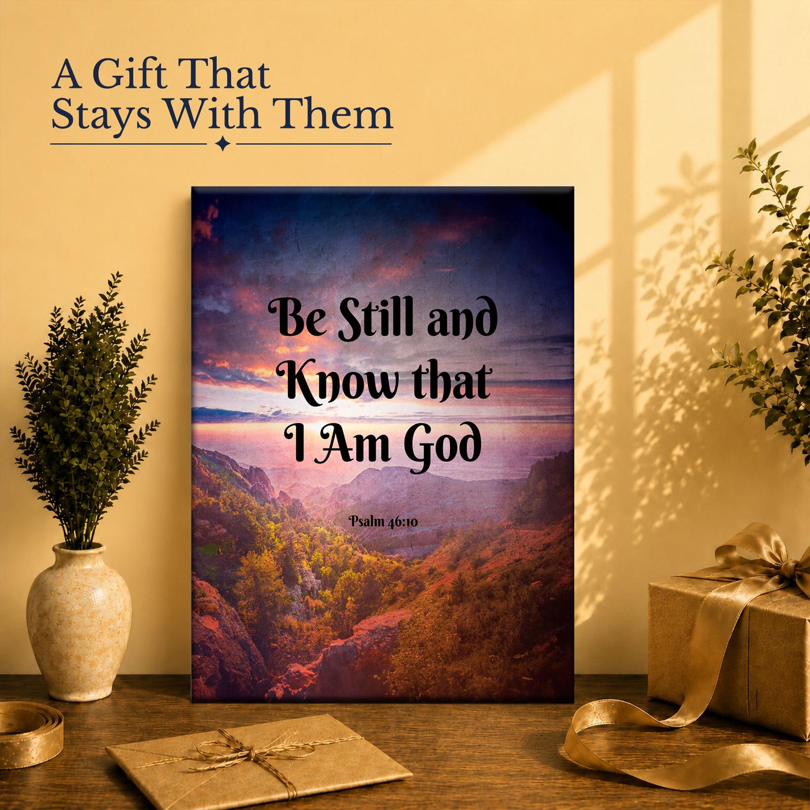 Be Still and Know gift - canvas print for a mother or grandparent