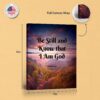 Be Still and Know canvas print - gallery wrapped and floating frame styles