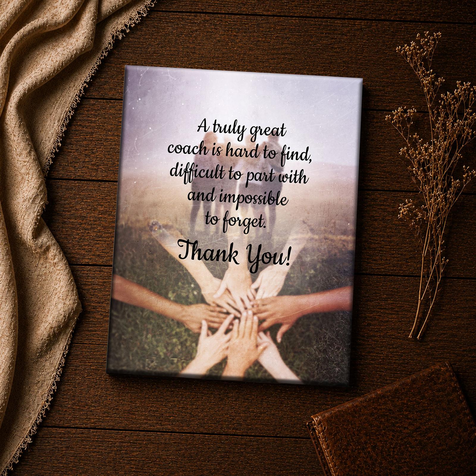 C2127C-4-11x14-1 Coach appreciation quote canvas print - team huddle inspirational wall art