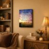 Prayer of Jabez canvas wall art displayed in an office
