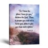 Jeremiah 29:11 canvas print - Bible Verse Wall Art by Crossroads Home Decor