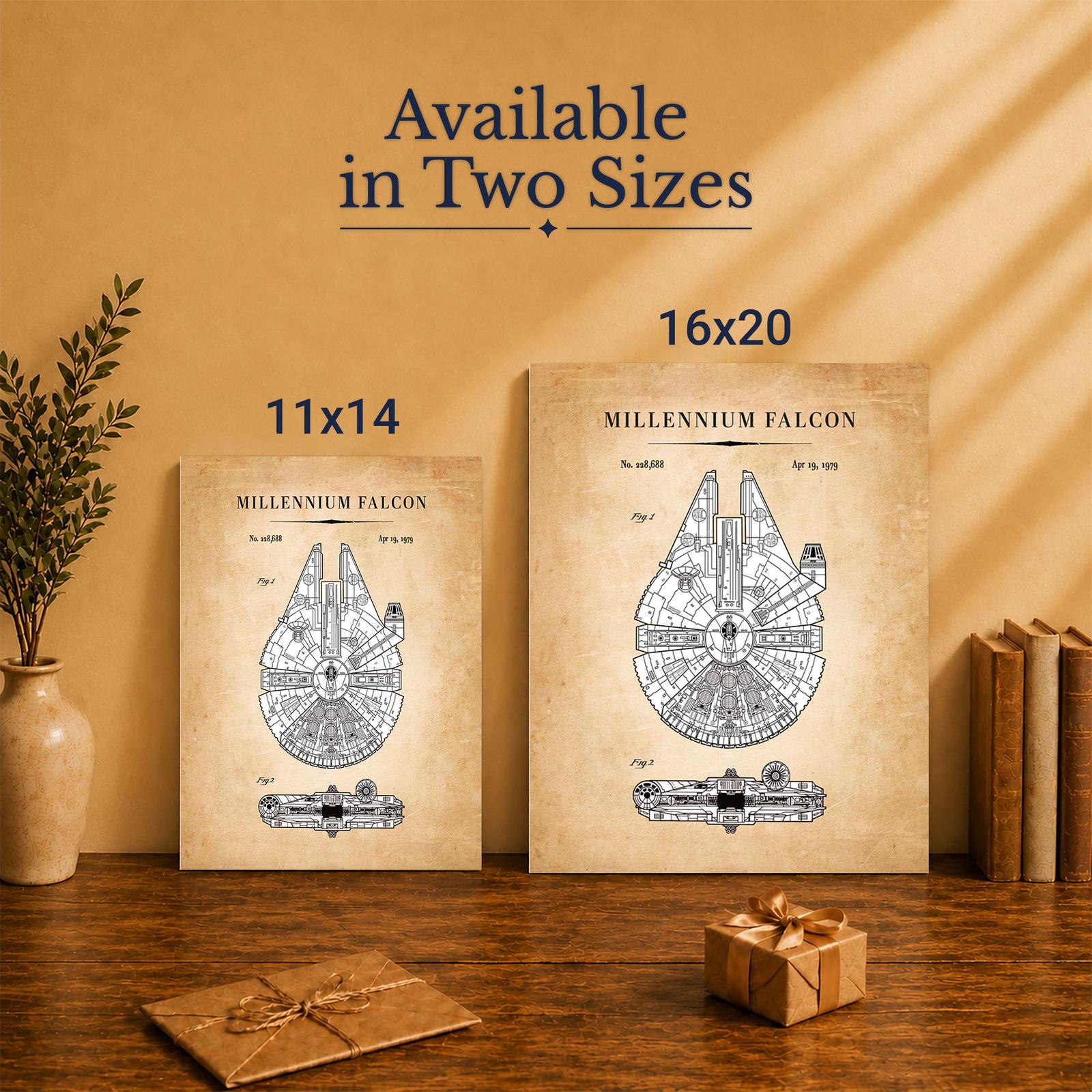 Millennium Falcon canvas print - Made in USA family-owned wall art