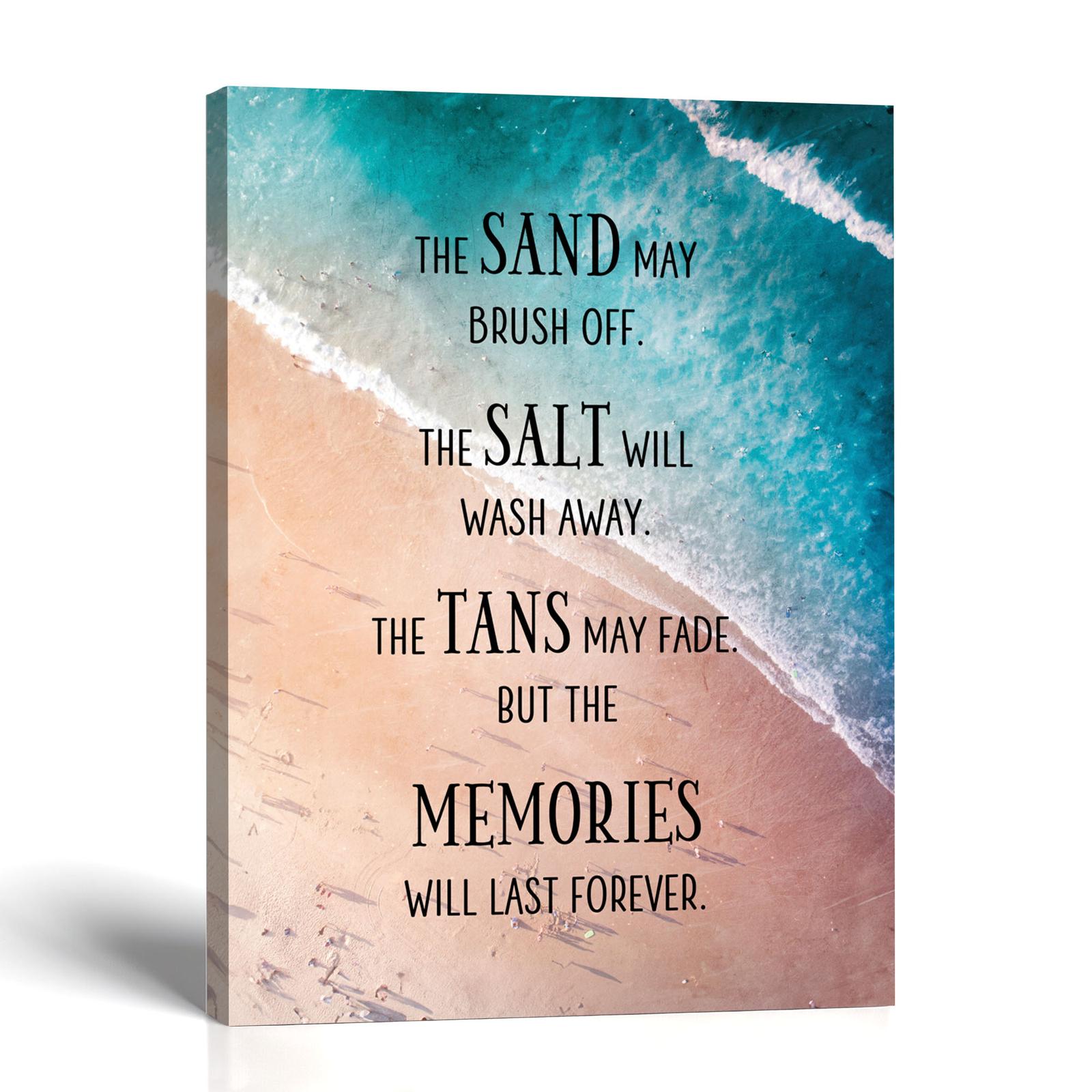 Beach vacation canvas print by Crossroads Home Decor