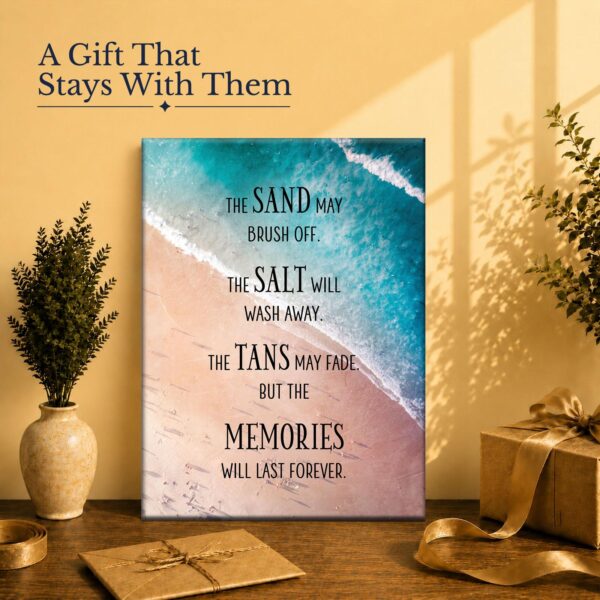 Beach vacation gift - canvas print for the ocean lover in your life