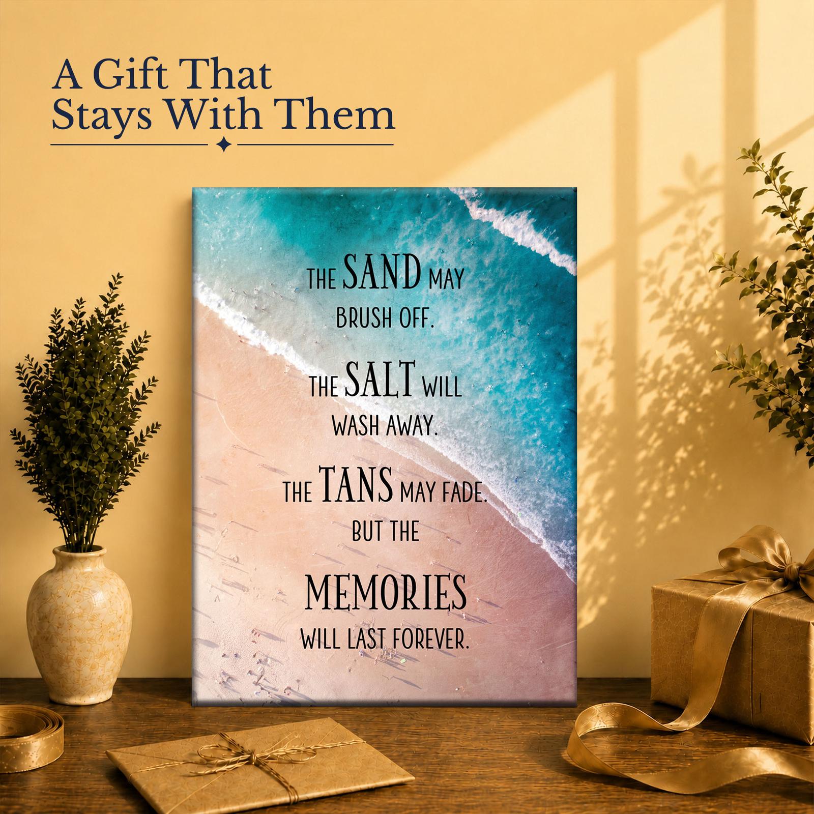 Beach vacation gift - canvas print for the ocean lover in your life