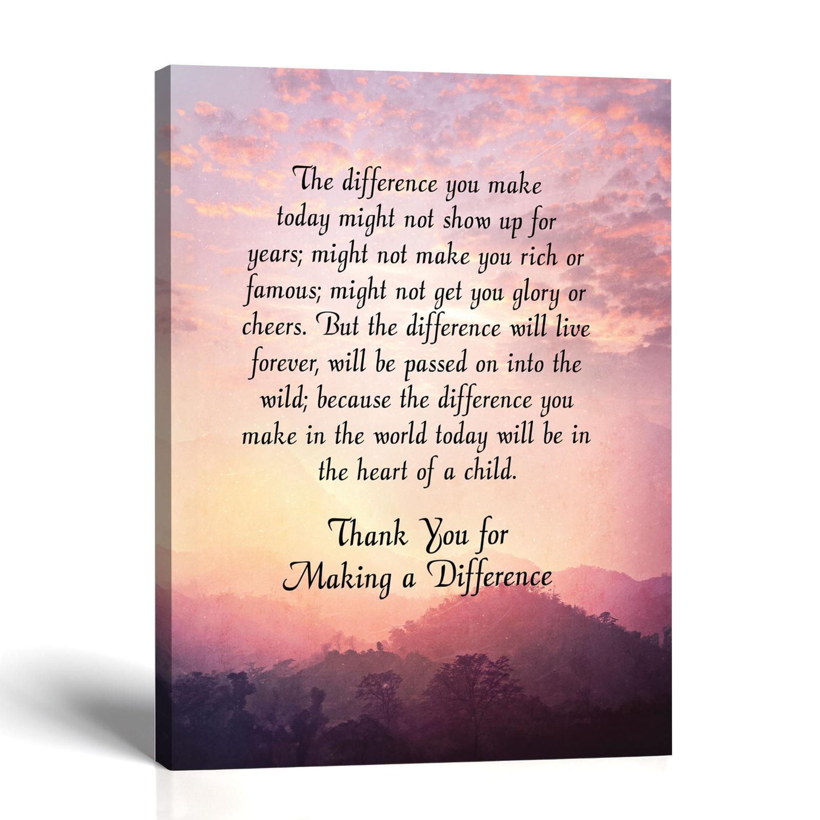 Thank you for making a difference gallery canvas - Difference Maker Verse by Crossroads Home Decor