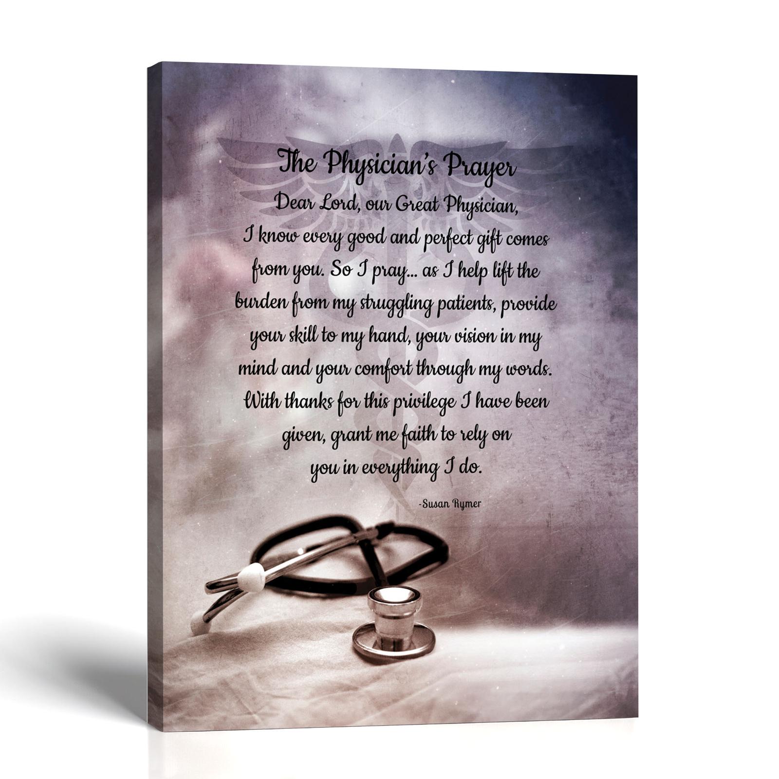 Physicians prayer canvas wall art by Crossroads Home Decor