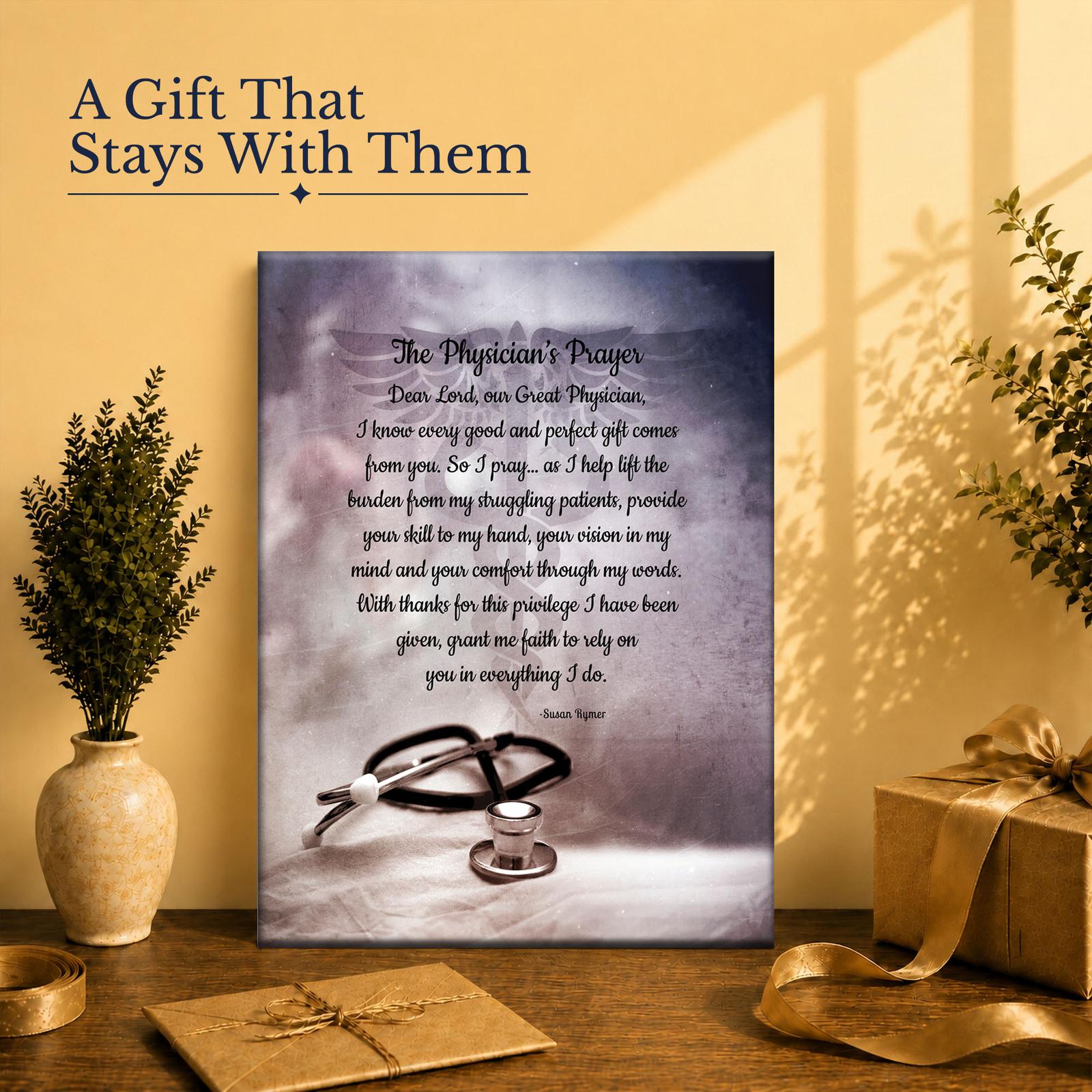 Graduation gift for medical doctor - canvas print for a physician