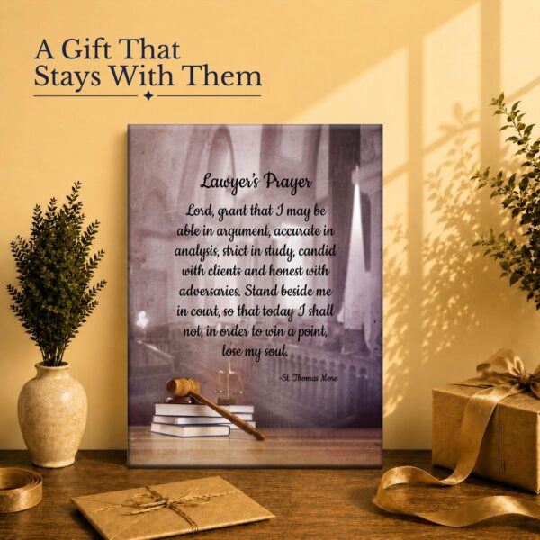Law school graduation gift - canvas print for a new attorney
