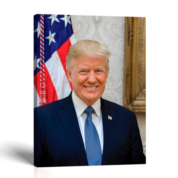 Donald Trump canvas print - Official Presidential Portrait by Crossroads Home Decor