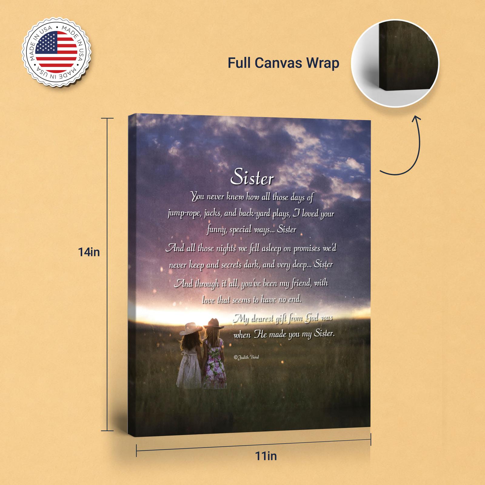 Sister canvas - gallery wrapped and floating frame styles