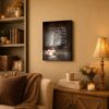 Special friend canvas wall art displayed in a living room gallery wall