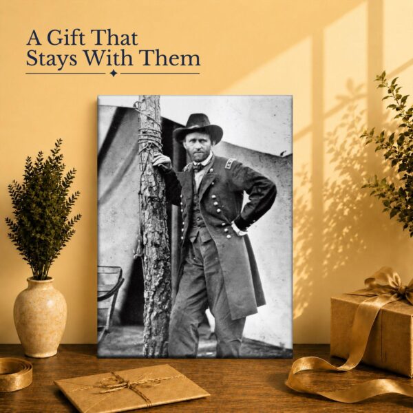 Ulysses S. Grant gift - canvas print for history buffs and Civil War collectors