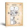Movie camera patent canvas print - Vintage Sound Camera by Crossroads Home Decor