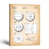 Basketball patent canvas print by Crossroads Home Decor