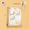 Basketball patent art - gallery wrapped canvas edge detail