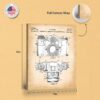 C2311C-8-11X14 Vintage camera canvas - gallery wrapped canvas edge detail