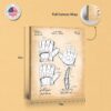 Baseball glove canvas - gallery wrapped canvas edge detail