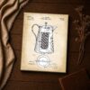 1910 coffee percolator patent print - vintage kitchen inspirational wall art