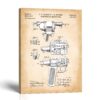 Electric drill patent canvas print by Crossroads Home Decor