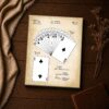 Ace of spades patent print - vintage playing cards inspirational wall art