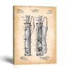 Golf bag patent canvas print - 1905 caddy bag patent print by Crossroads Home Decor