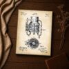 Whisky still patent print close-up - coiled tubing cross-section canvas print