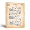 Golf iron patent canvas print by Crossroads Home Decor