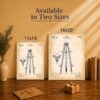 Surveyor tripod canvas print - Made in USA family-owned vintage wall art