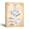 Retro game console patent canvas print - 1996 patent drawing by Crossroads Home Decor