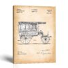 Vintage ambulance patent canvas print - 1889 horse-drawn ambulance patent print by Crossroads Home Decor