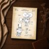 Studio camera patent blueprint close-up - vintage film wall art
