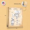 Cinematographic camera patent canvas print - gallery wrapped canvas edge detail