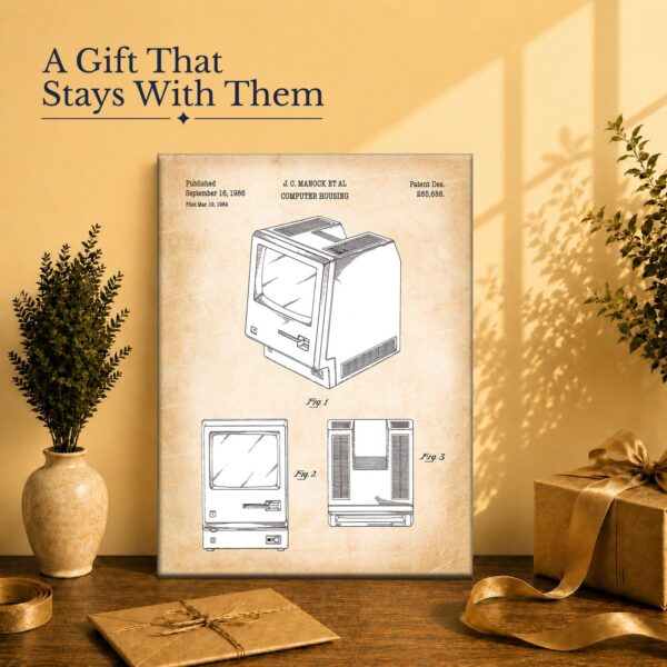 Computer patent print gift - canvas wall art for a teacher or engineer