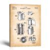 Film canister patent canvas print - 1937 camera cartridge blueprint by Crossroads Home Decor