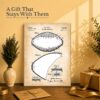 Football patent print gift - canvas wall art for a young fan or coach