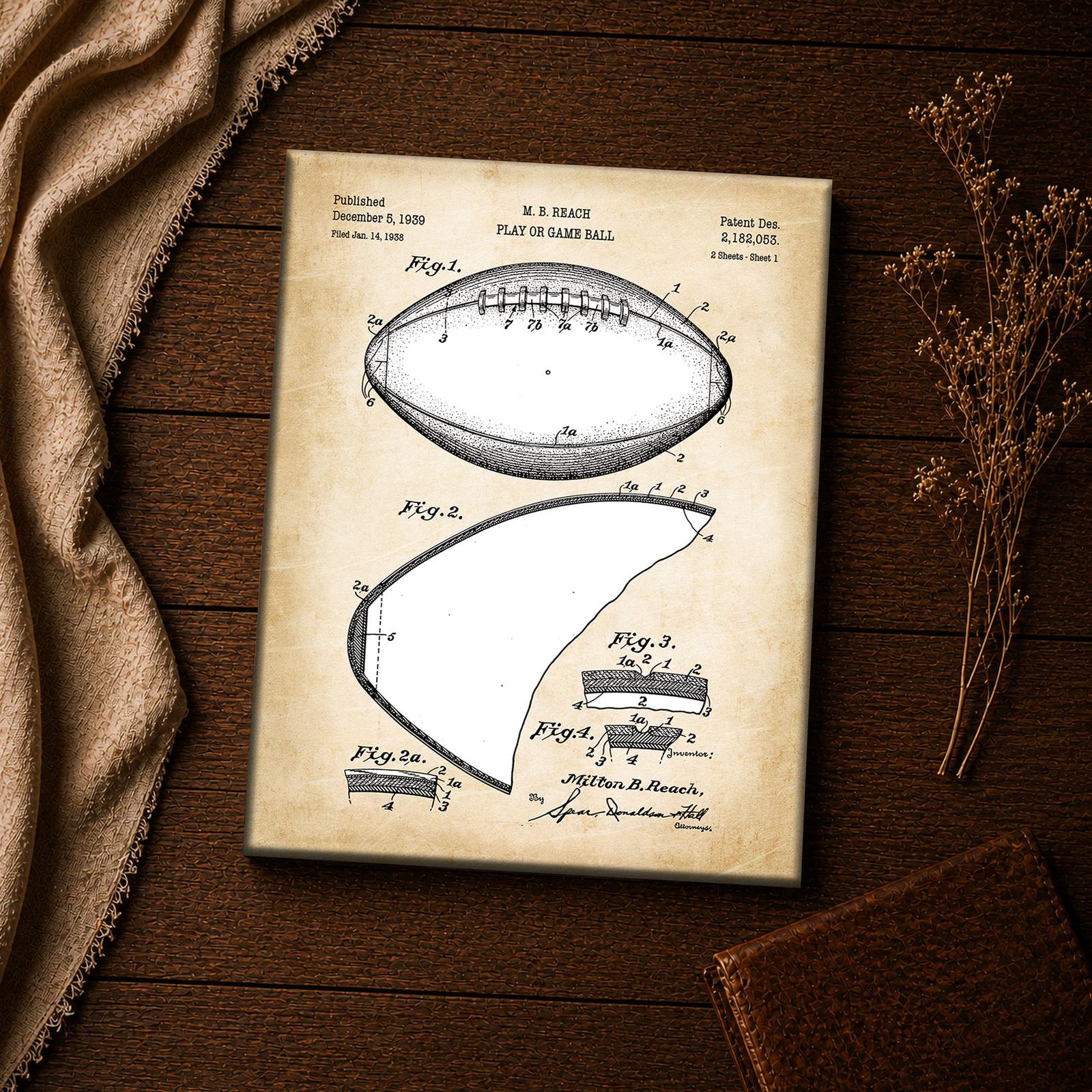 Moulded simulated lacing close-up on the football patent print