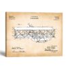 Wright brothers patent canvas print - 1903 Flying Machine by Crossroads Home Decor